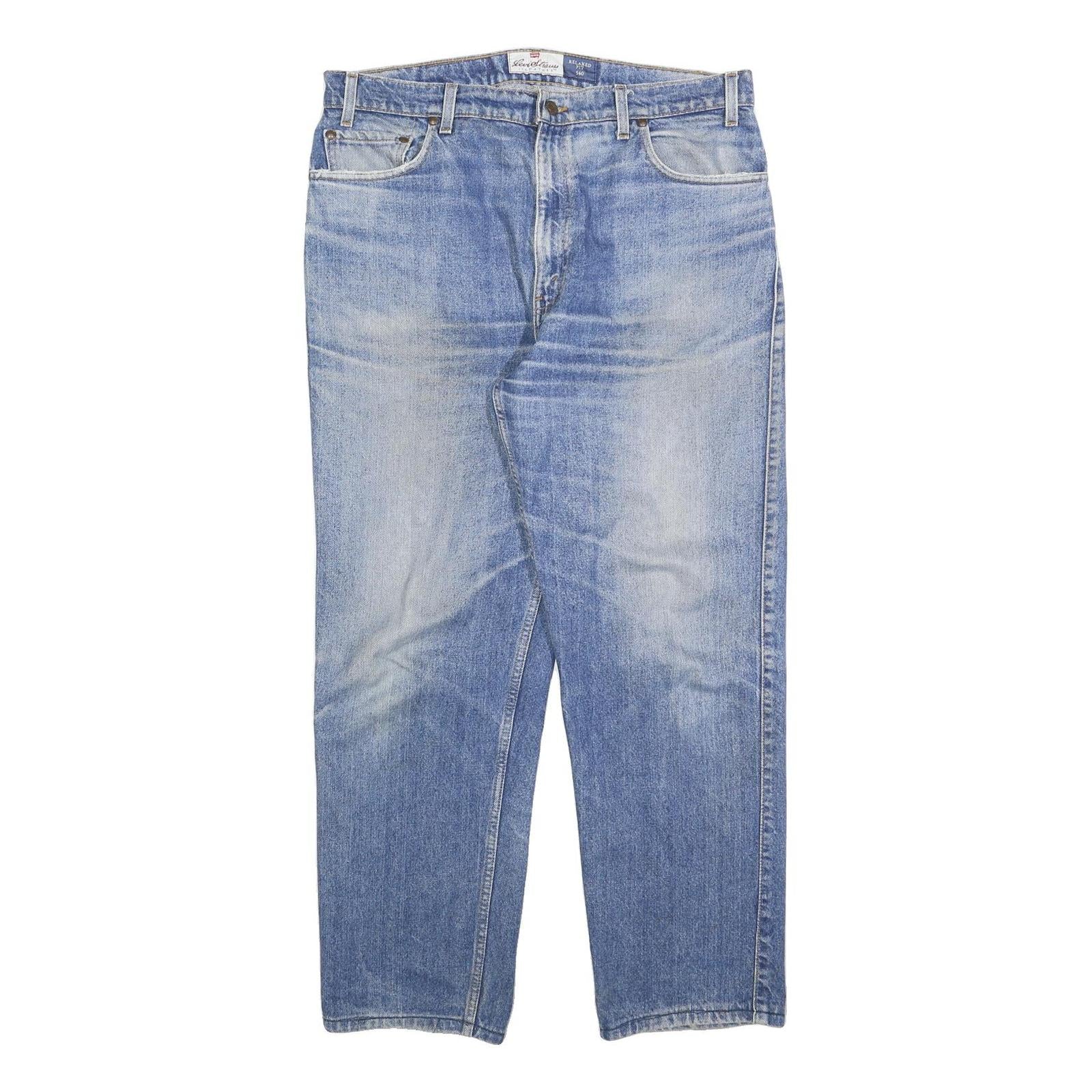 LEVI'S 540 Mens Jeans Blue Regular Regular Denim Light W38 L32 Relaxed Fit Zip Refurbished - N/A refurbished available on Cerqular