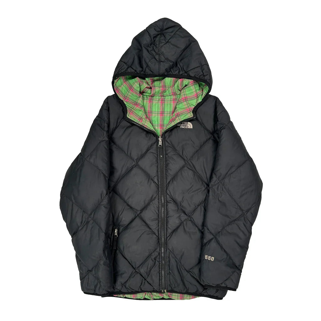 550 Fill The North Face Puffer - XL Black Polyester Refurbished - Thrifted (note: this is a term often used to describe second- refurbished available on Cerqular