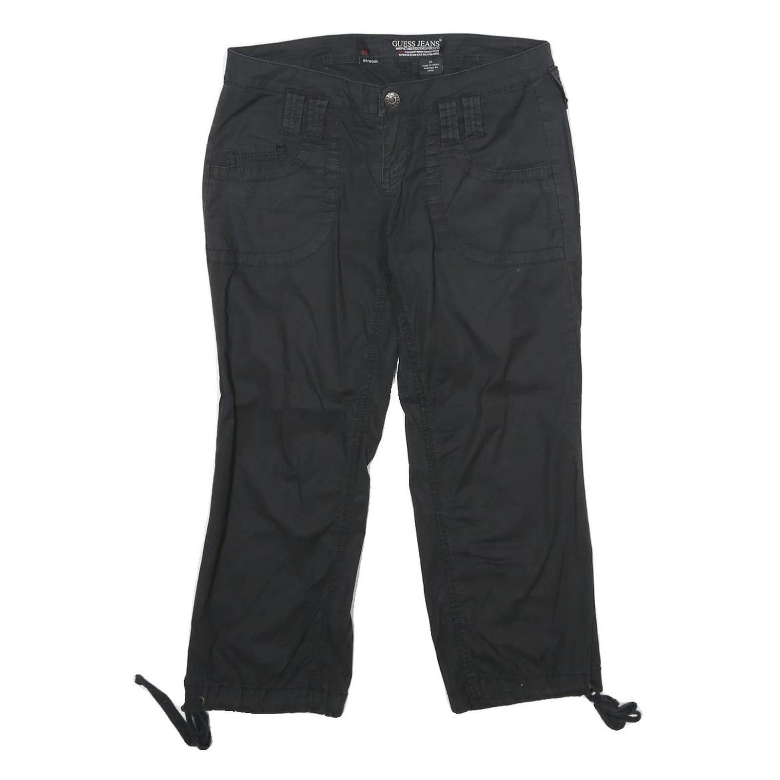 GUESS JEANS Womens Black Casual Shorts XXS W24 Cotton Blend Comfortable Style Refurbished - N/A refurbished available on Cerqular