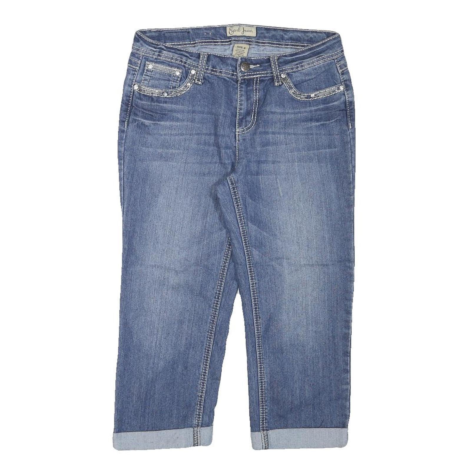 Buy EARL JEAN Womens Denim Blue Casual Shorts M W29 Embellished Pockets Cuffed Hem Refurbished - $18.19 EARL JEAN Womens Denim Blue Casual Shorts M W29 Embellished Pockets Cuffed Hem Refurbished - N/A refurbished available on Cerqular