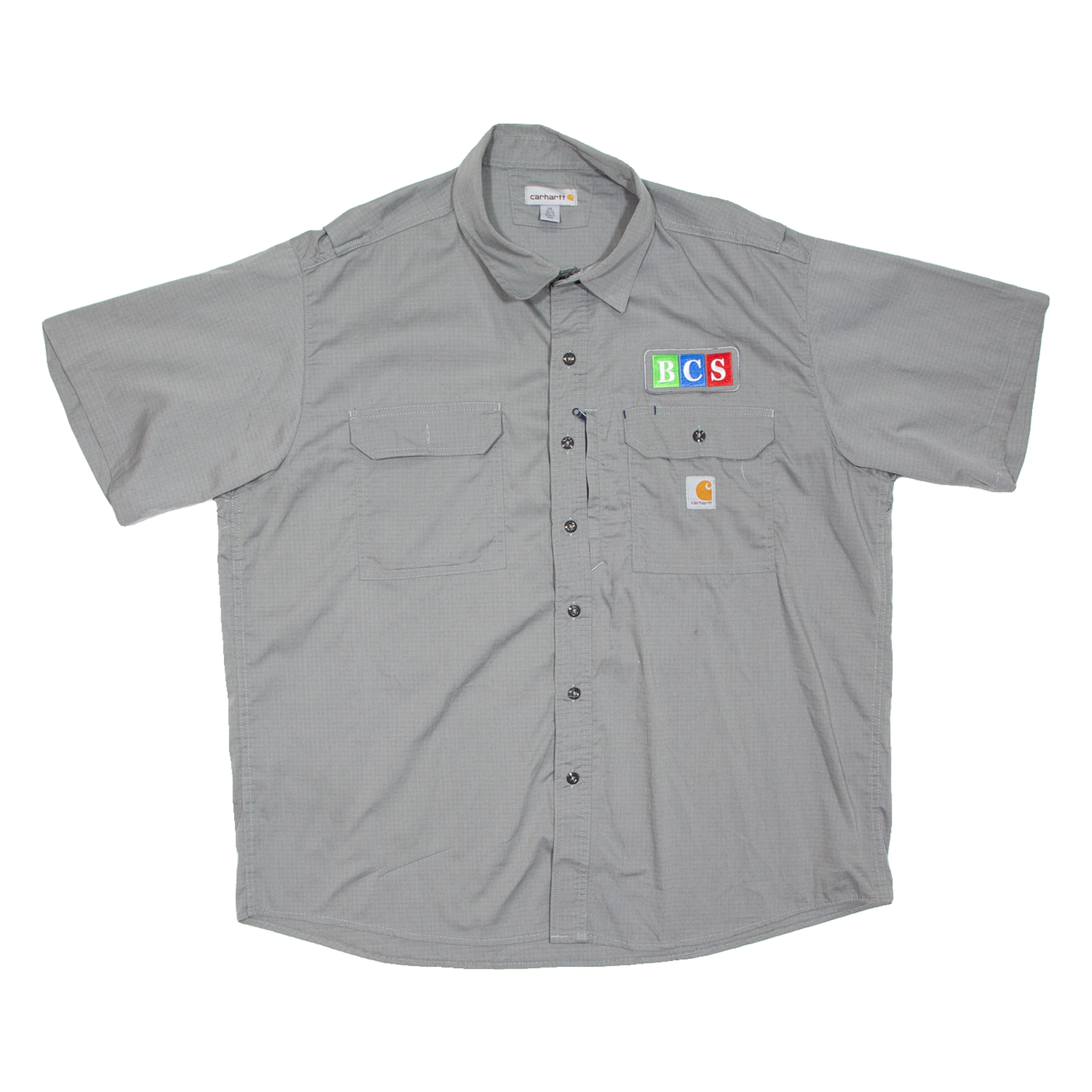 CARHARTT Mens Worker Shirt Grey 2XL Refurbished - N/A refurbished available on Cerqular