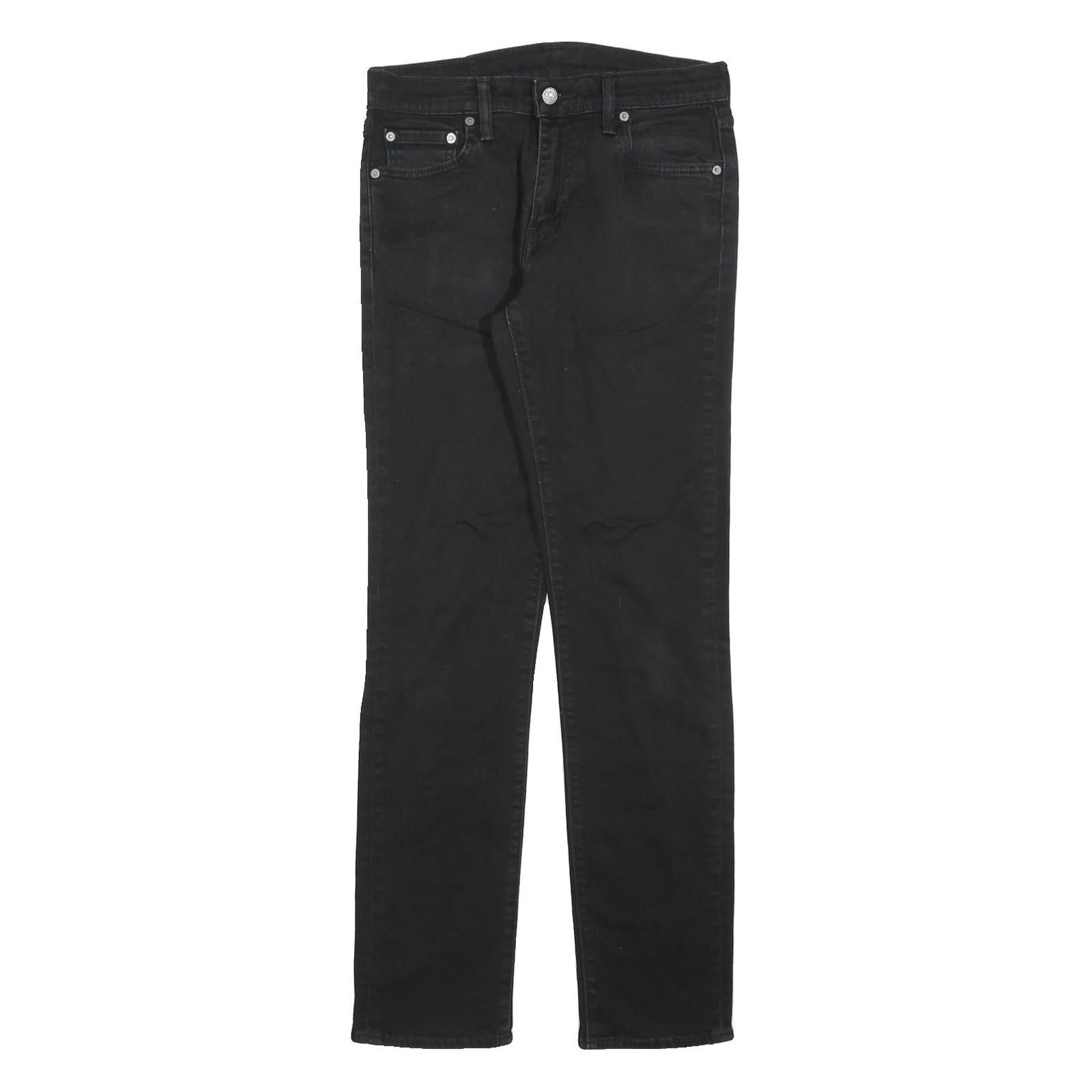 LEVI'S 511 Slim Mens Jeans Black Slim Skinny Denim W30 L32 Stylish Zip Refurbished - N/A refurbished available on Cerqular