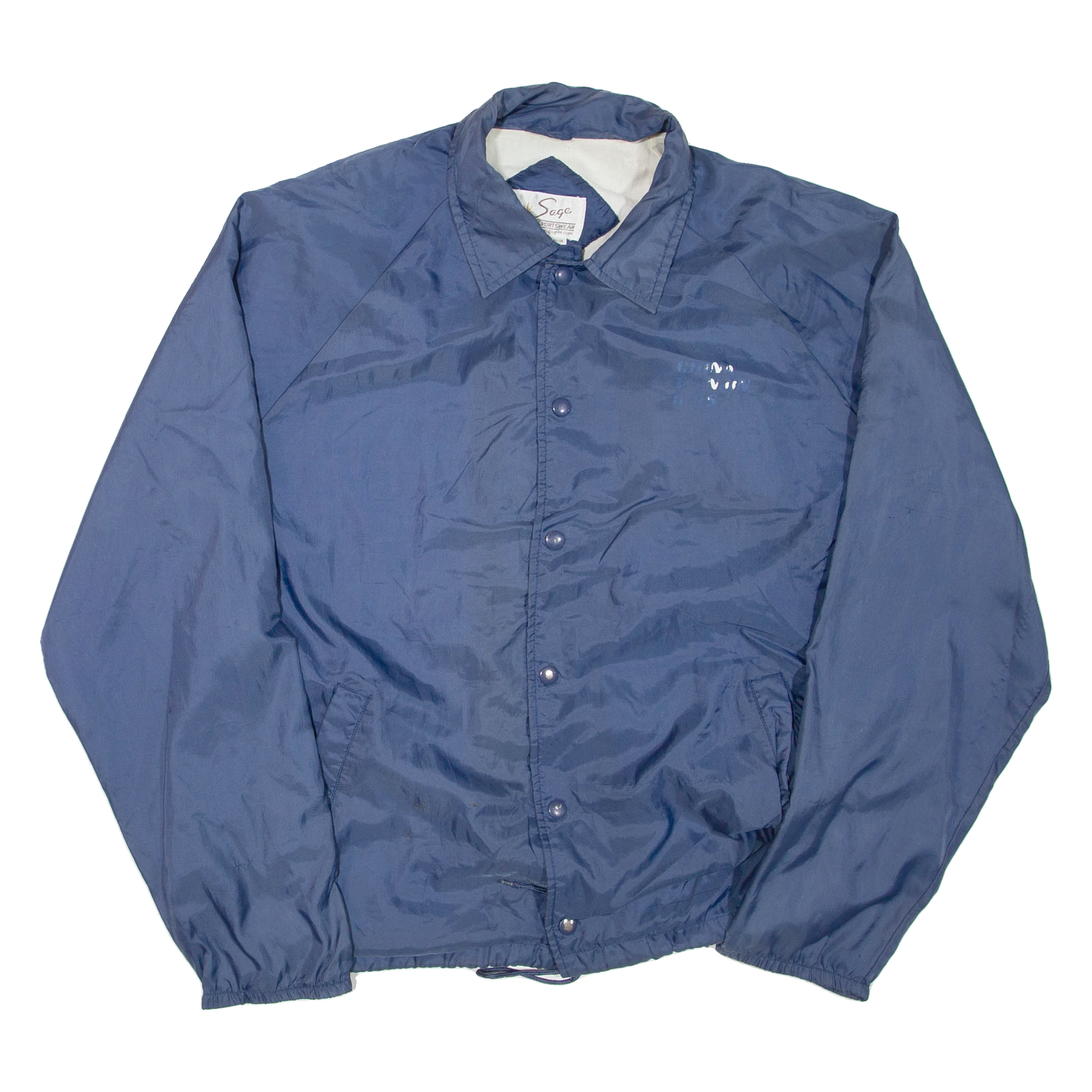 SAGE SPORTSWEAR Mens Jacket Blue Nylon L Refurbished - N/A refurbished available on Cerqular