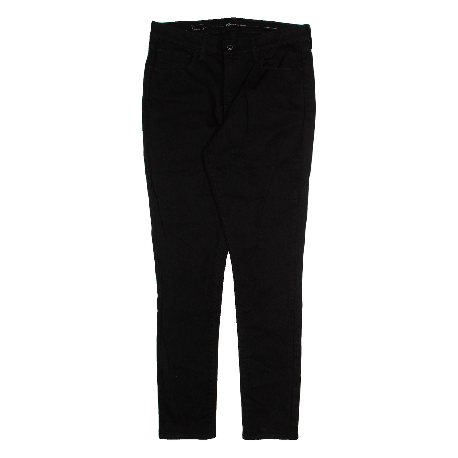 LEVI'S High Rise Womens Trousers Black Slim Skinny W32 L32 Refurbished - N/A refurbished available on Cerqular