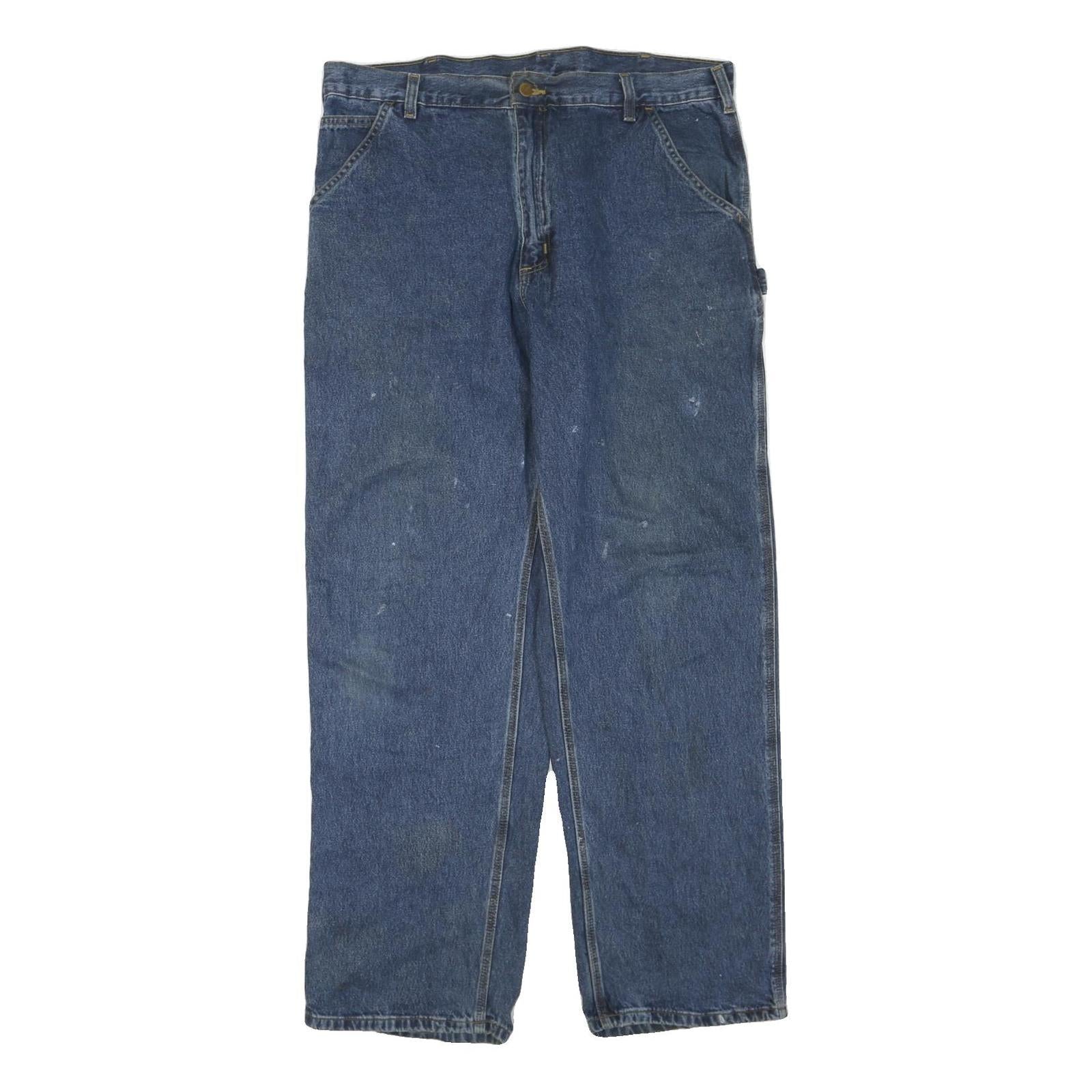 Buy CARHARTT Mens Jeans Blue Regular Loose Denim Medium W38 L34 Workwear Zip Refurbished - $49.39 CARHARTT Mens Jeans Blue Regular Loose Denim Medium W38 L34 Workwear Zip Refurbished - N/A refurbished available on Cerqular