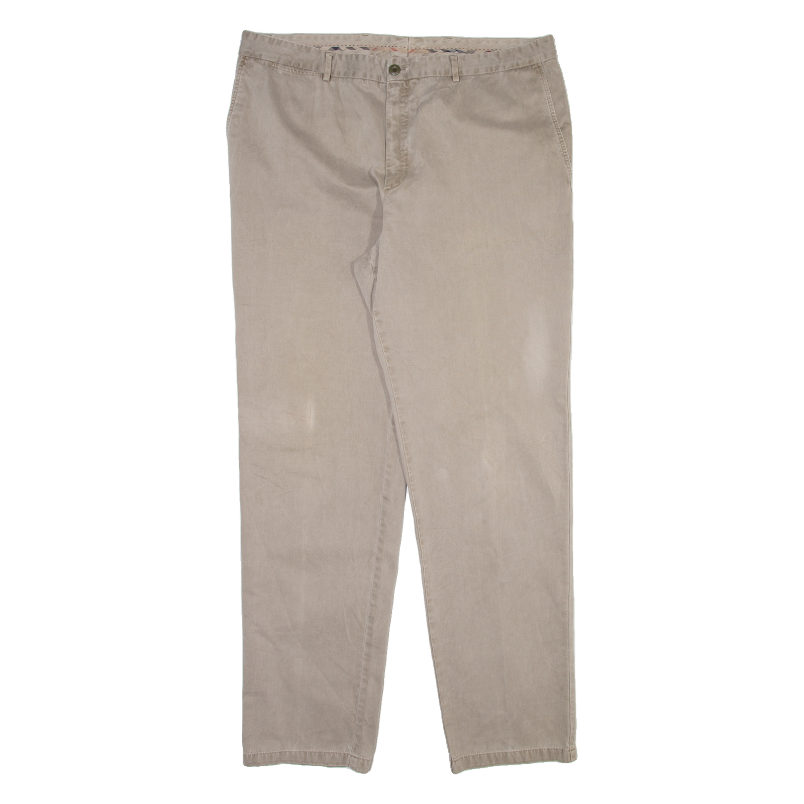 BURBERRY Mens Trousers Beige Relaxed Straight W40 L34 Refurbished - N/A refurbished available on Cerqular