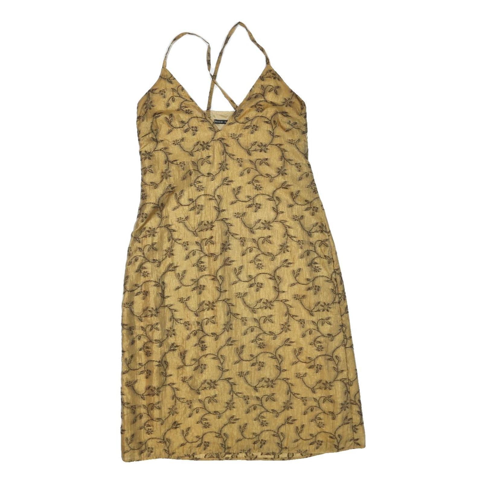 Buy NICO NICO Womens Beige Floral Print Slip Dress Polyester Blend Size M Refurbished - $27.29 NICO NICO Womens Beige Floral Print Slip Dress Polyester Blend Size M Refurbished - N/A refurbished available on Cerqular