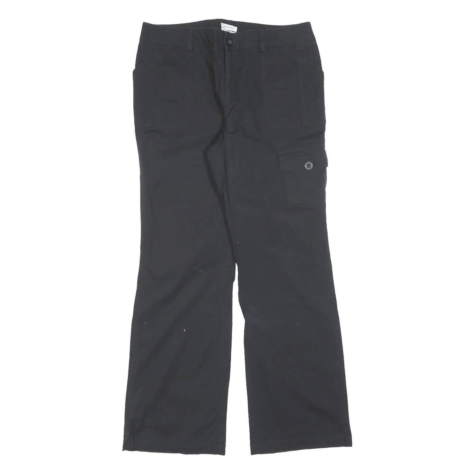 Buy DOCKERS Womens Black Cotton Blend Regular Wide-Leg Trousers W32 L32 Casual Zip Refurbished - $33.79 DOCKERS Womens Black Cotton Blend Regular Wide-Leg Trousers W32 L32 Casual Zip Refurbished - N/A refurbished available on Cerqular