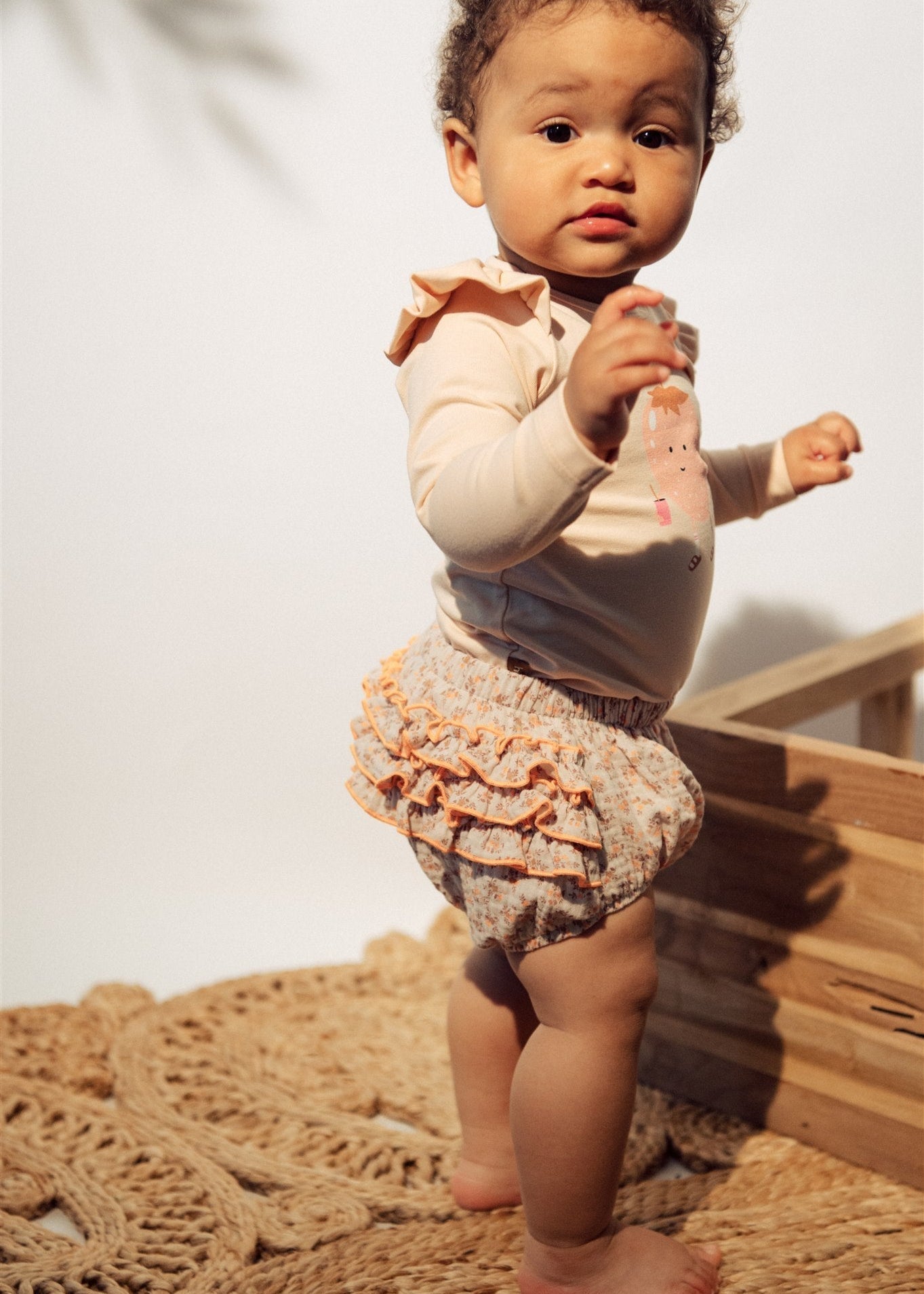 Bloomers with Ruffle - Floral Print | Size: 62/68cm (2-6m) Refurbished - N/A (Note: This brand may not be well-known globally refurbished available on Cerqular