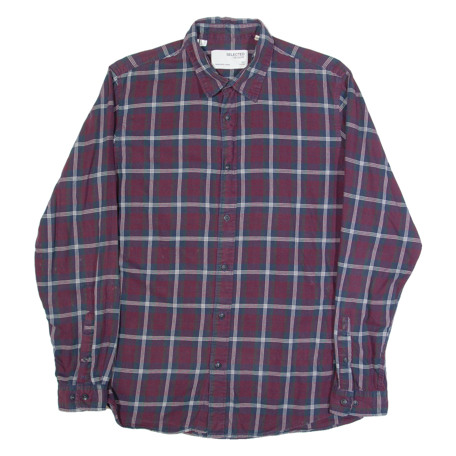 Buy SELECTED HOMME Slim Fit Mens Shirt Blue Check Long Sleeve L Refurbished - $27.29 SELECTED HOMME Slim Fit Mens Shirt Blue Check Long Sleeve L Refurbished - N/A refurbished available on Cerqular