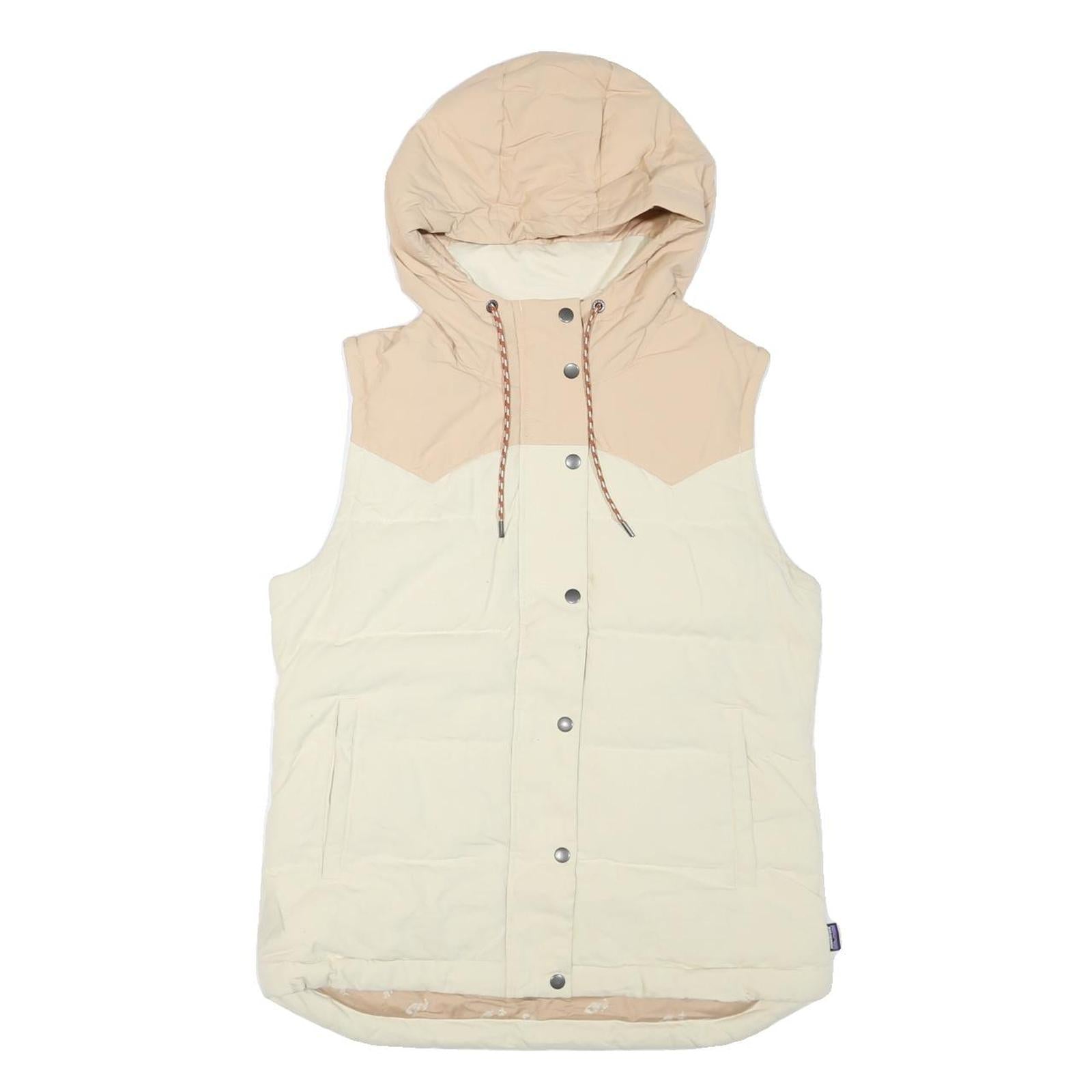 Buy PATAGONIA Womens Beige Cream Puffer Jacket M Polyester Blend Hooded Zip Vest Refurbished - $89.69 PATAGONIA Womens Beige Cream Puffer Jacket M Polyester Blend Hooded Zip Vest Refurbished - N/A refurbished available on Cerqular