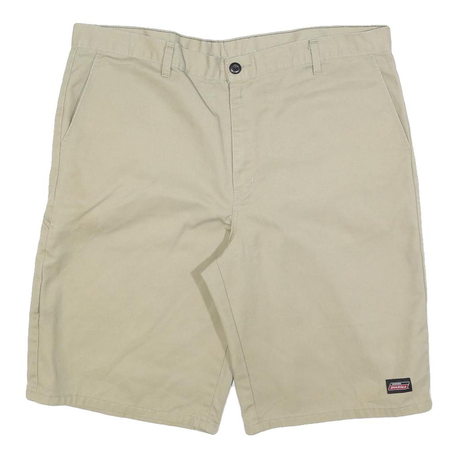 DICKIES Mens Shorts Beige XL W40 Cotton Blend Casual Workwear Pockets Refurbished - N/A refurbished available on Cerqular