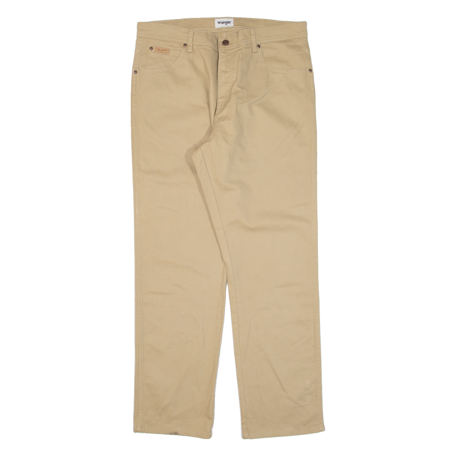 WRANGLER Texas Mens Trousers Beige Regular Straight W36 L32 Refurbished - N/A refurbished available on Cerqular