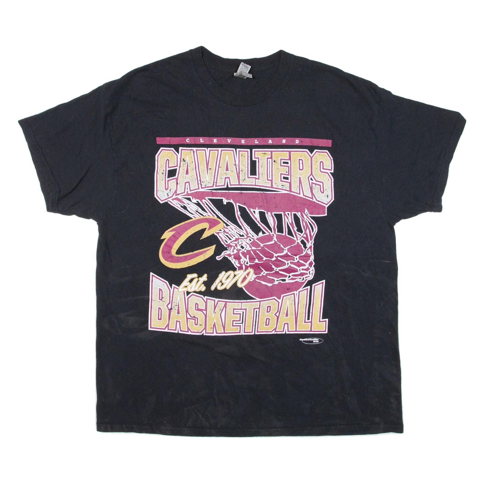 GILDAN Cleveland Cavaliers Basketball Mens T-Shirt Black USA XL Refurbished - N/A refurbished available on Cerqular