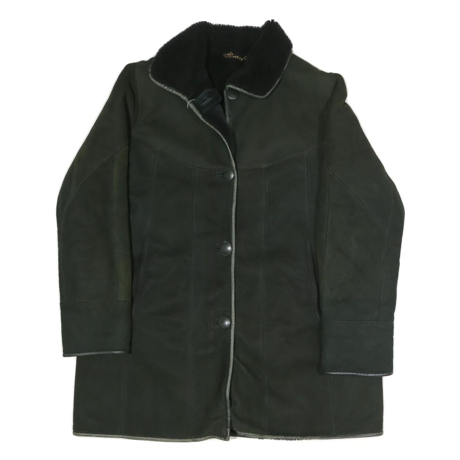 Buy Womens Black Faux Shearling Button Jacket L Polyester Blend Plain Warm Winter Refurbished - $37.69 Womens Black Faux Shearling Button Jacket L Polyester Blend Plain Warm Winter Refurbished - N/A refurbished available on Cerqular