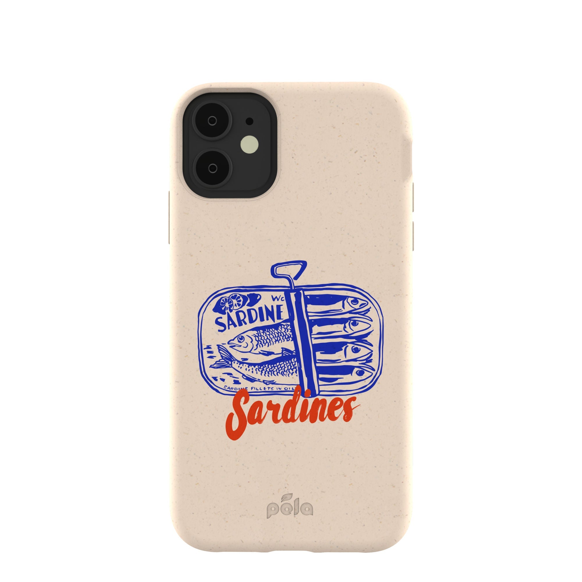 Seashell Sardines iPhone 11 Case Refurbished - Pela Case refurbished available on Cerqular