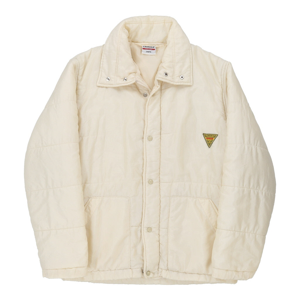 Carrera Puffer - Medium Cream Polyester Refurbished - Thrifted (note: this is a term often used to describe second- refurbished available on Cerqular