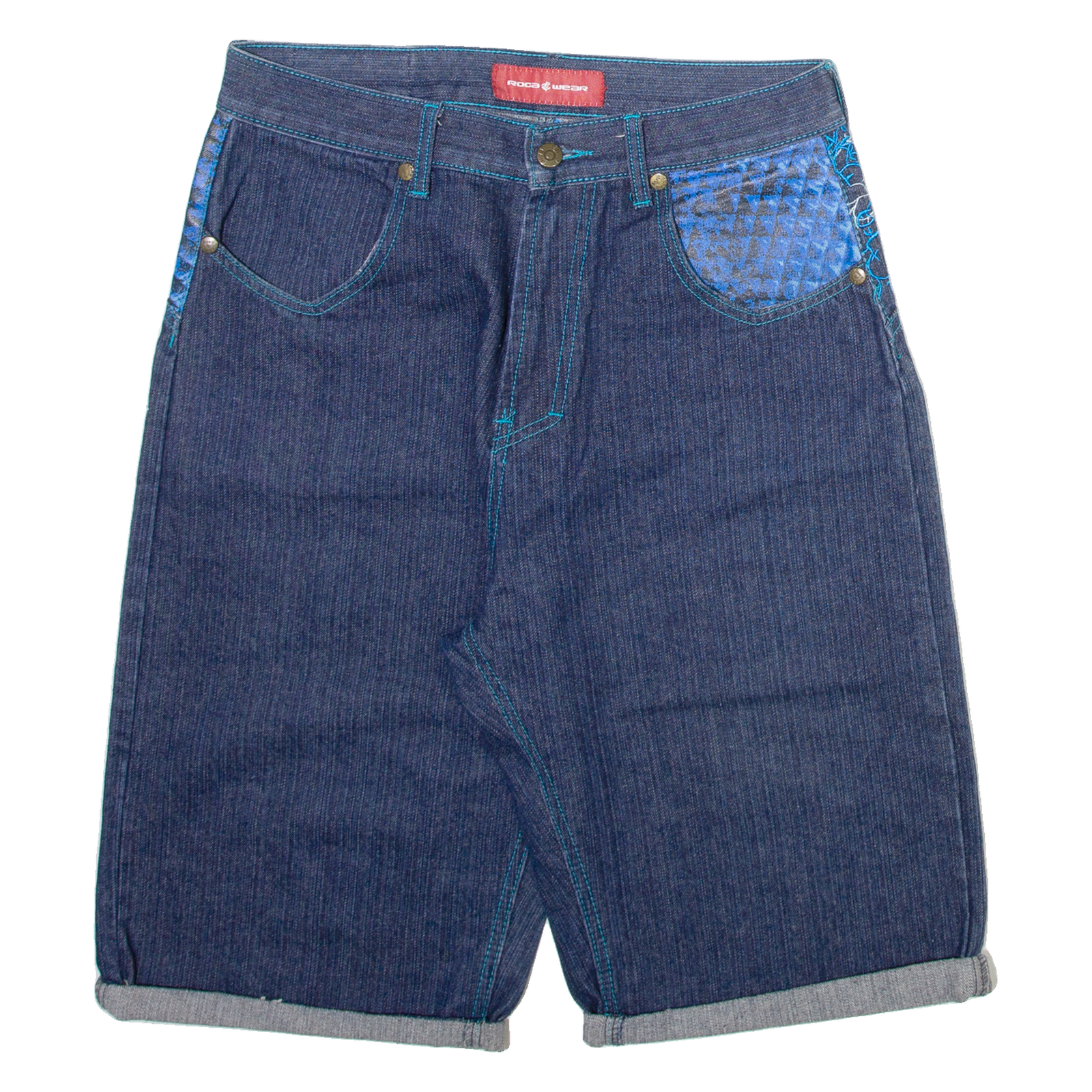 Buy ROCAWEAR Mens Denim Shorts Blue Relaxed M W34 Refurbished - $44.19 ROCAWEAR Mens Denim Shorts Blue Relaxed M W34 Refurbished - N/A refurbished available on Cerqular