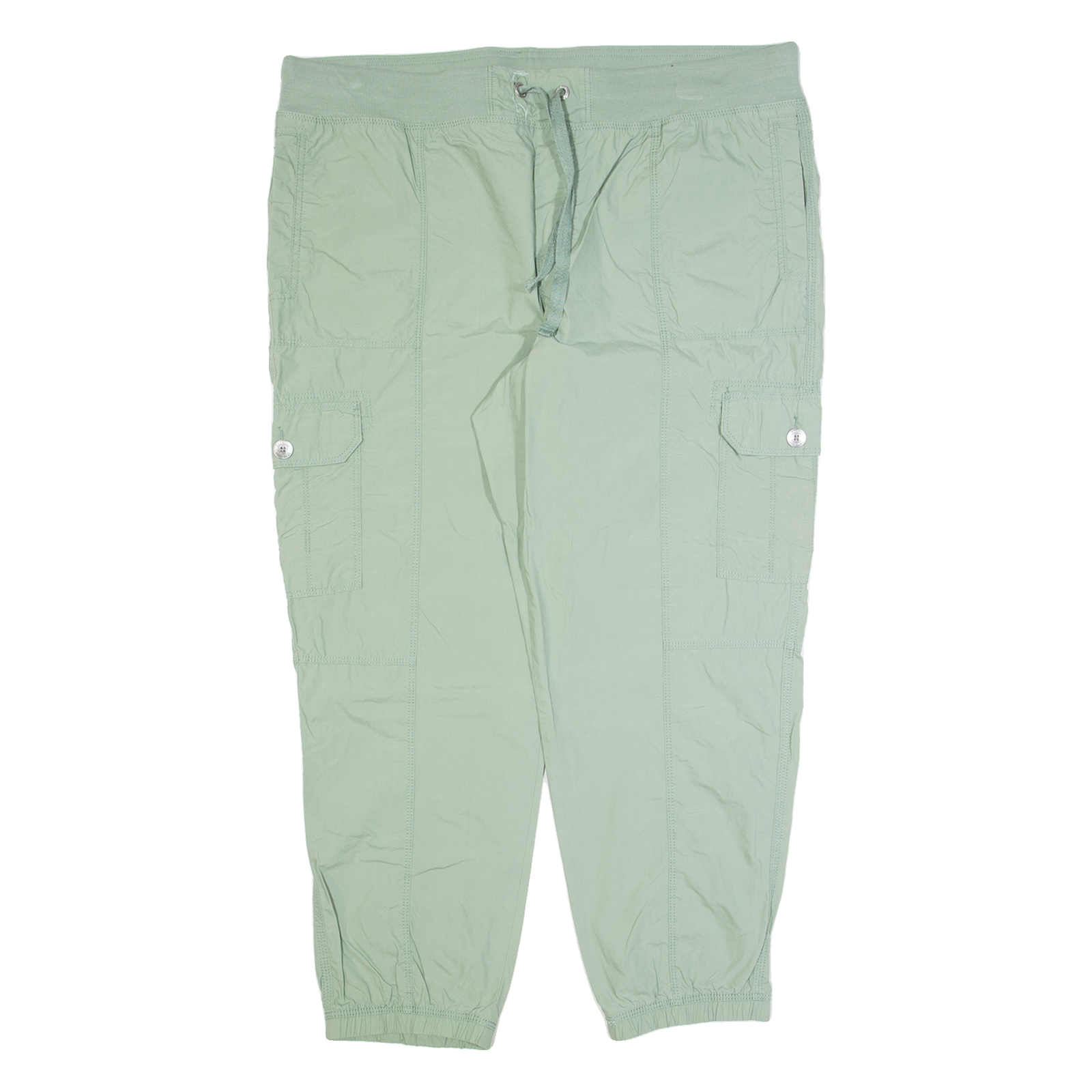 DKNY SPORT Cargo Womens Trousers Green Regular Tapered W38 L27 Refurbished - N/A refurbished available on Cerqular