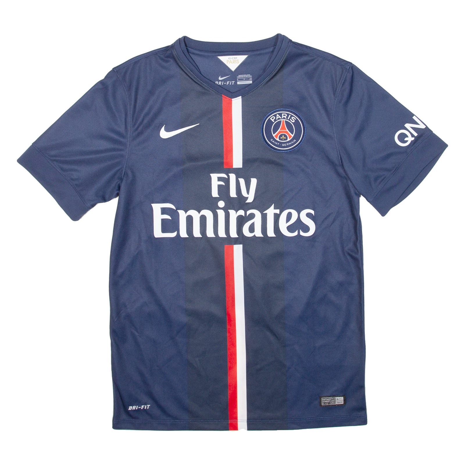 NIKE PSG Mens Football Shirt Jersey Blue V-Neck S Refurbished - N/A refurbished available on Cerqular