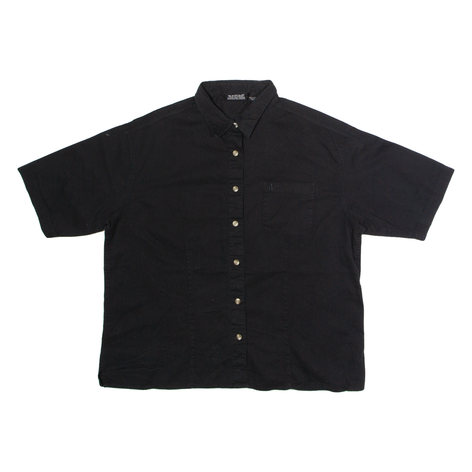 CHASE AUTHENTICS Womens Worker Shirt Black 90s XL Refurbished - N/A refurbished available on Cerqular