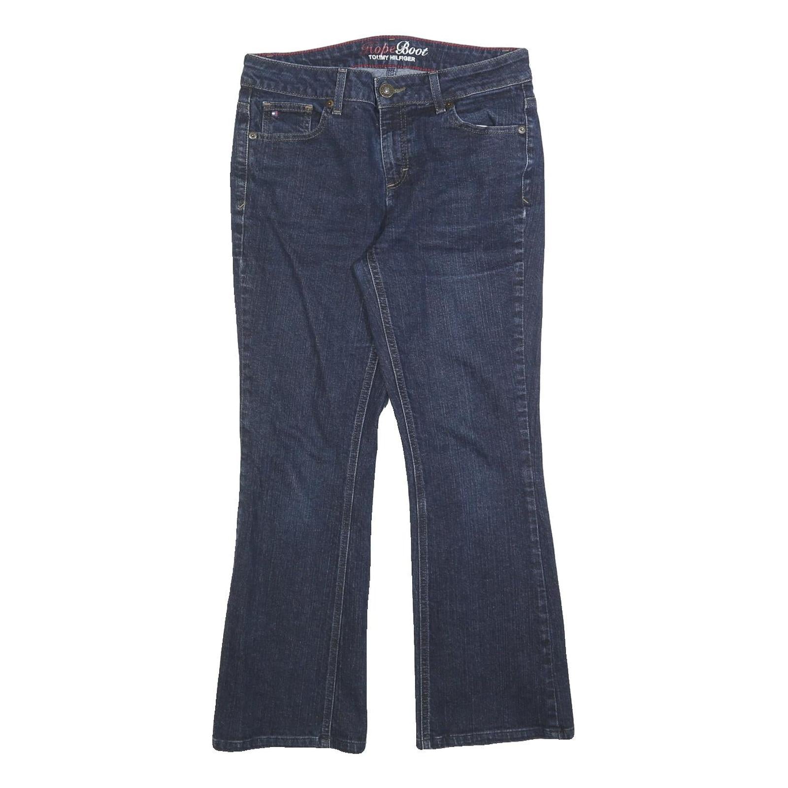 TOMMY HILFIGER Womens Jeans Blue Regular Bootcut Denim Medium W30 L27 Classic Refurbished - N/A refurbished available on Cerqular