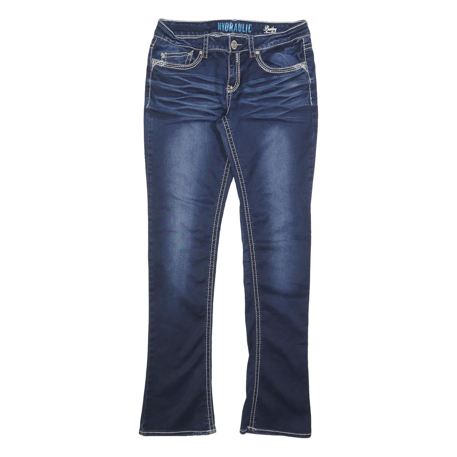 HYDRAULIC Womens Jeans Blue Slim Bootcut Denim Medium W30 L32 Stylish Contrast Refurbished - N/A refurbished available on Cerqular