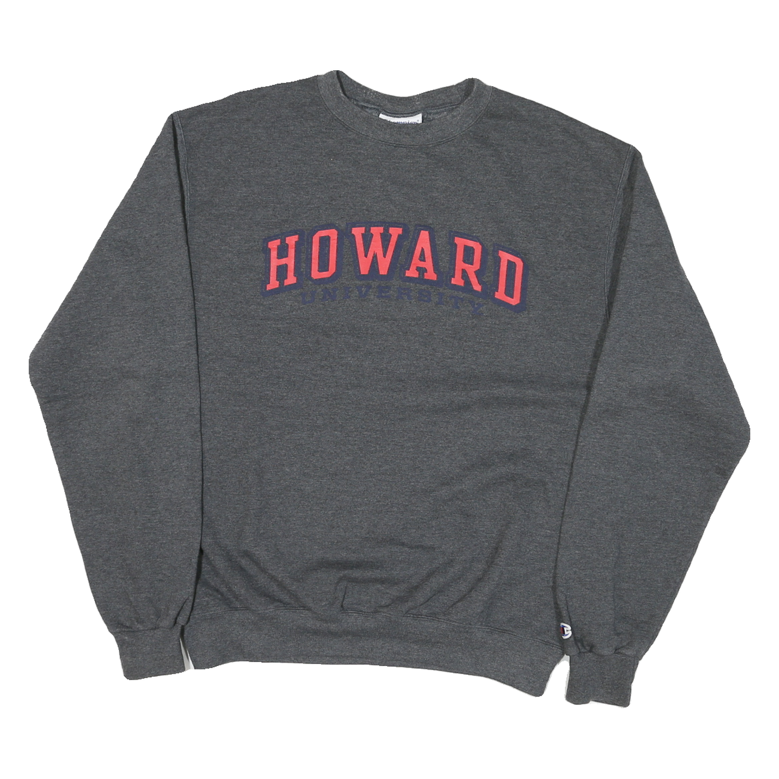 CHAMPION Mens Grey Howard University Crew Neck M Cotton Blend Sweatshirt Refurbished - N/A refurbished available on Cerqular