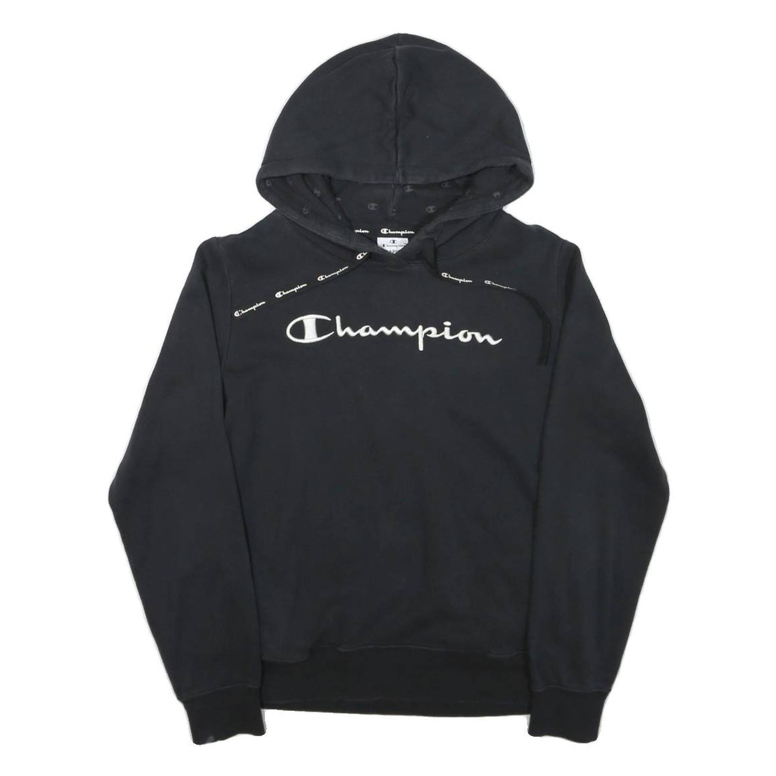 Buy CHAMPION Womens Black Hoodie L Cotton Blend Pullover Logo Hooded Sweatshirt Refurbished - $29.89 CHAMPION Womens Black Hoodie L Cotton Blend Pullover Logo Hooded Sweatshirt Refurbished - N/A refurbished available on Cerqular
