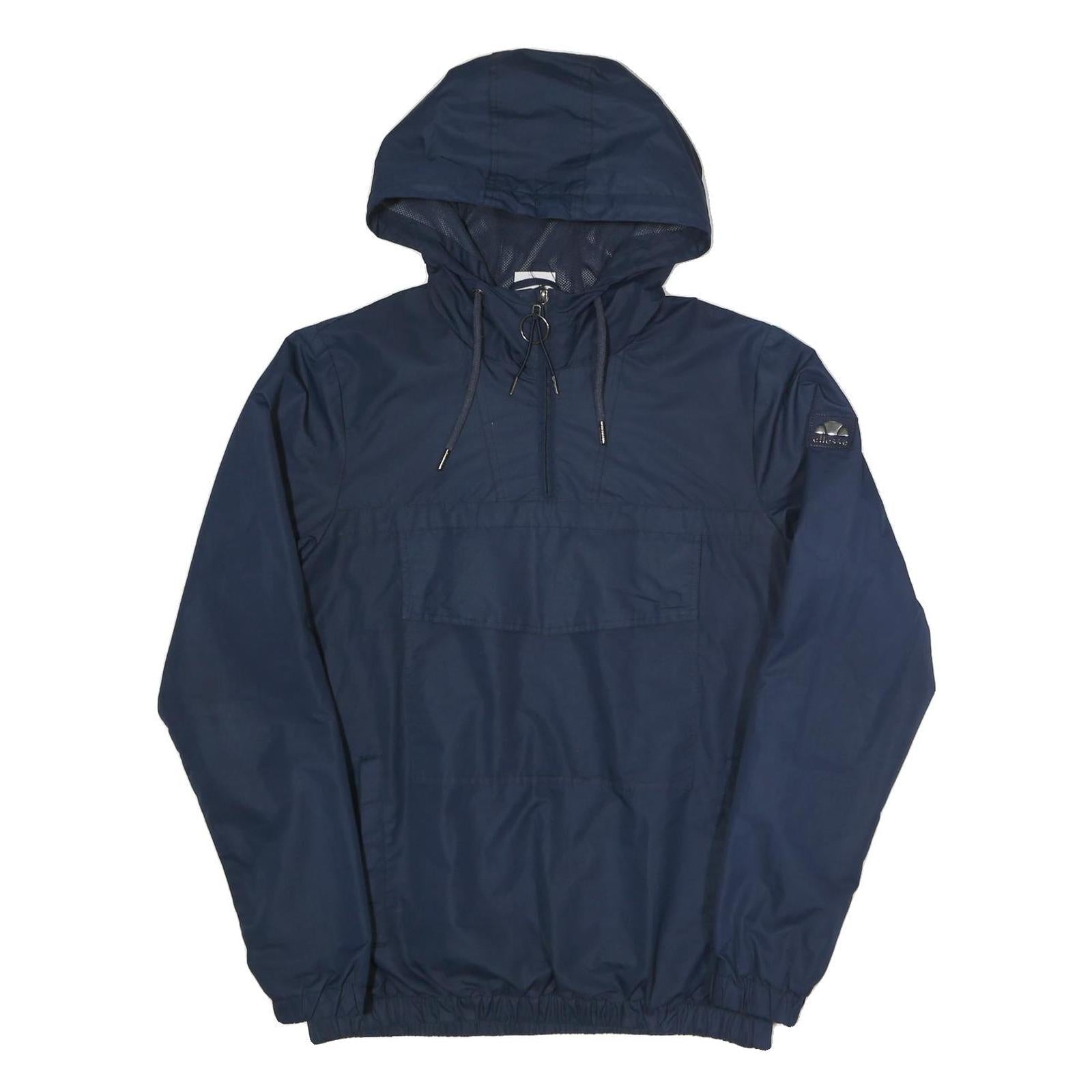 ELLESSE Mens Navy Blue Jacket M Polyester Plain Hooded Casual Outdoor Refurbished - N/A refurbished available on Cerqular