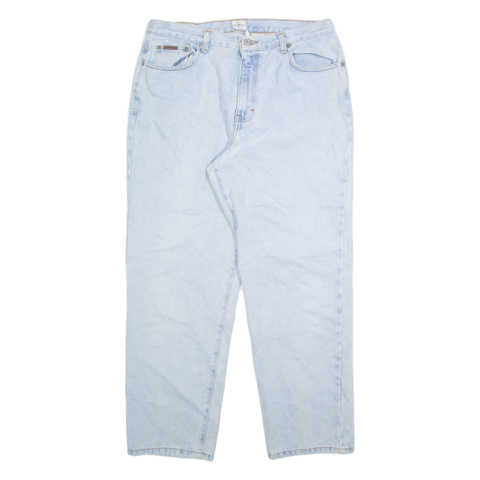 CALVIN KLEIN JEANS Womens Jeans Blue Relaxed Tapered W33 L29 Refurbished - N/A refurbished available on Cerqular