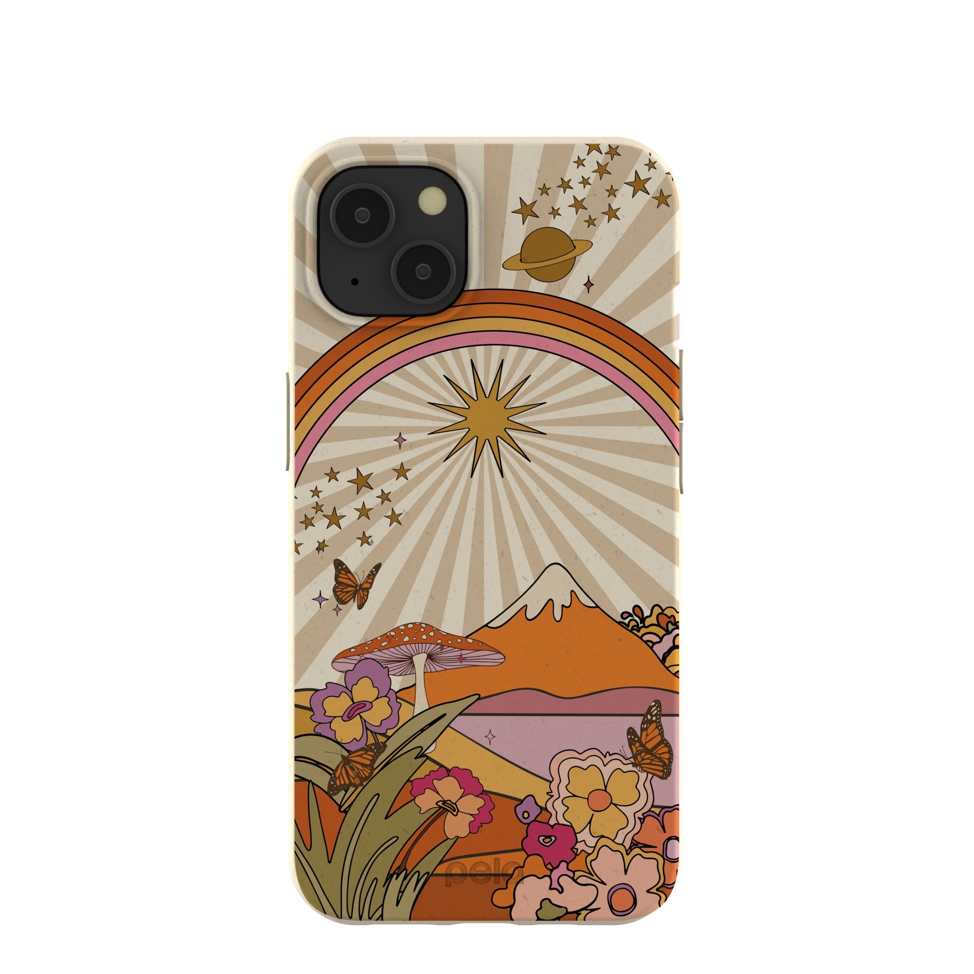 London Fog Happy Camper iPhone 13 Case Refurbished - Pela Case refurbished available on Cerqular