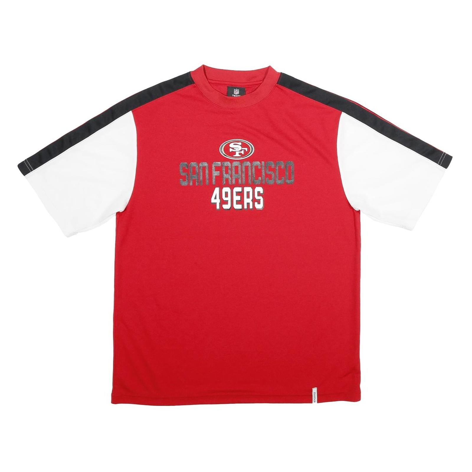 REEBOK Mens Red & White San Francisco 49ers Graphic T-Shirt S Short Sleeve Crew Refurbished - N/A refurbished available on Cerqular