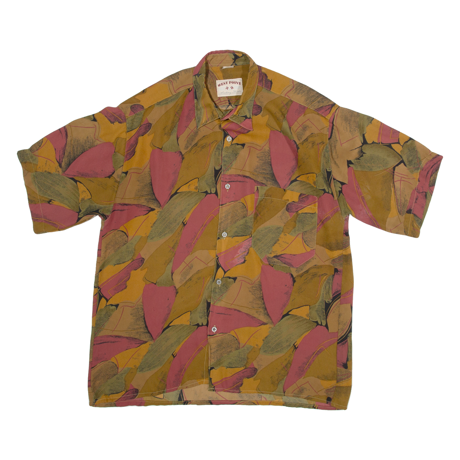 WEST POINT Womens Shirt Top Brown Crazy Pattern L Refurbished - N/A refurbished available on Cerqular