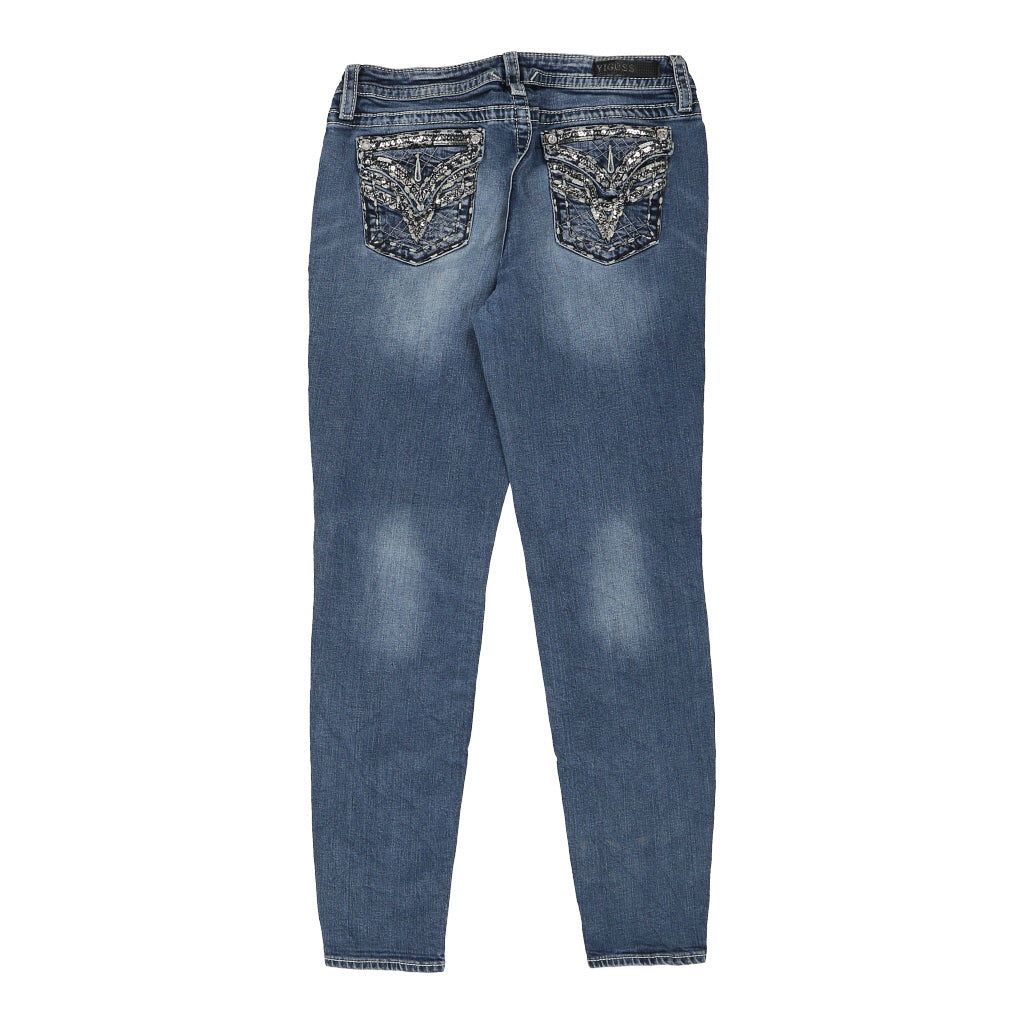 Vigoss Skinny Jeans - 31W UK 10 Blue Cotton | Size: UK 10 Refurbished - Thrifted (note: this is a term often used to describe second- refurbished available on Cerqular