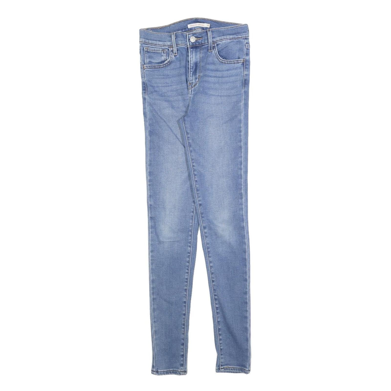LEVI'S 720 Womens Jeans Blue Slim Skinny Denim W25 L30 Stretch Refurbished - N/A refurbished available on Cerqular