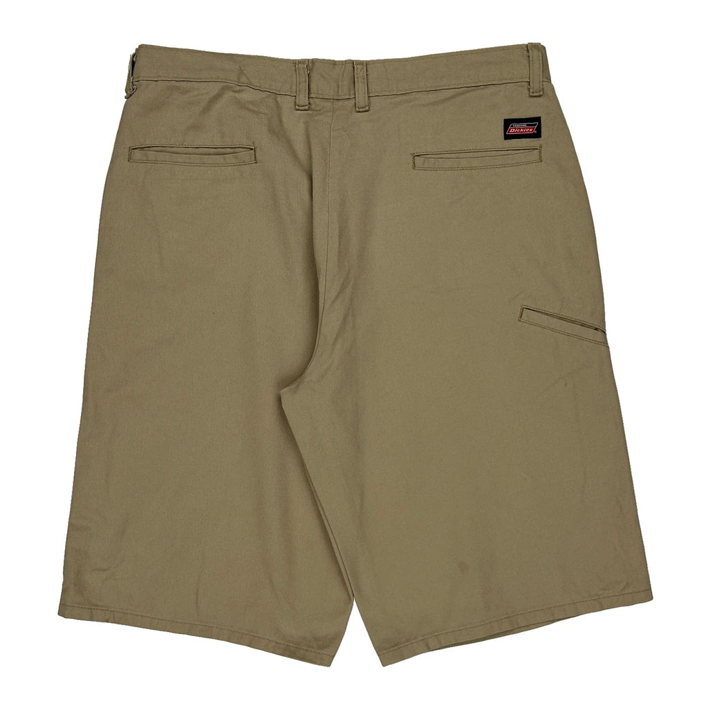 Dickies Chino Shorts - 36W 12L Khaki Cotton Refurbished - Thrifted (note: this is a term often used to describe second- refurbished available on Cerqular