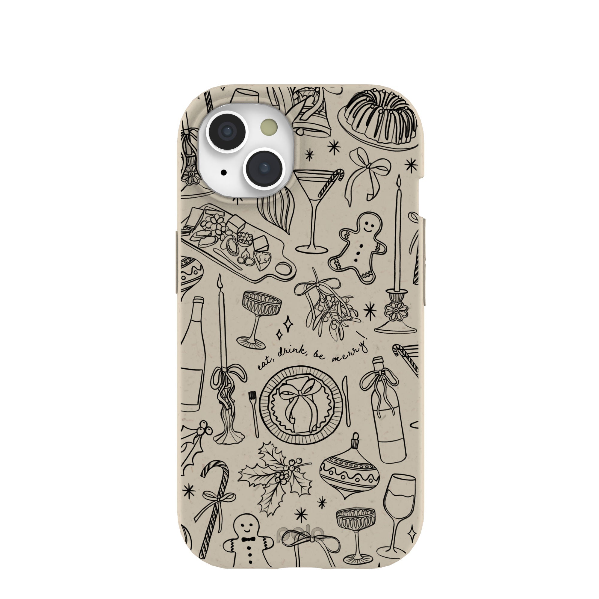 London Fog Holiday Dinner Party iPhone 15 Case Refurbished - Pela Case refurbished available on Cerqular