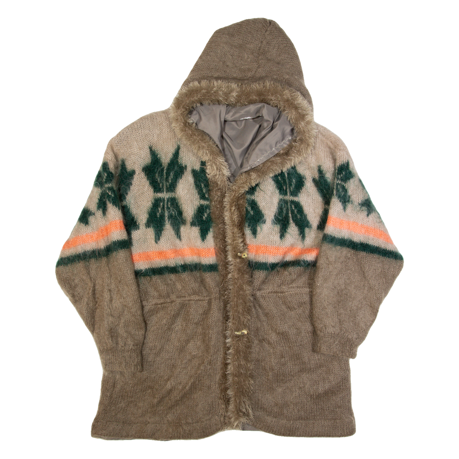 Womens Jacket Brown Wool Hooded L Refurbished - N/A refurbished available on Cerqular