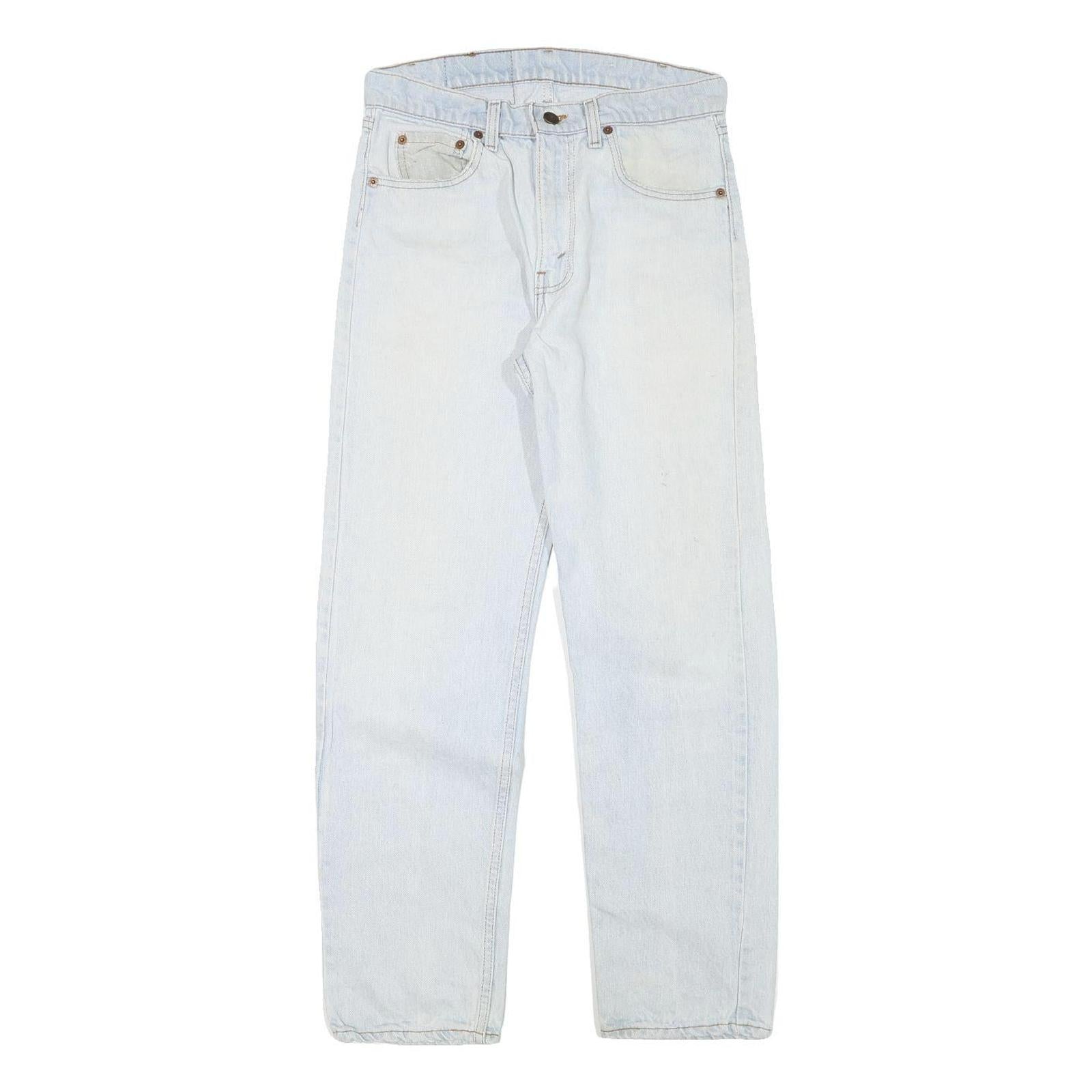 LEVI'S Mens Jeans Light Blue Regular Straight Denim Rinse W28 L29 Classic Fit Refurbished - N/A refurbished available on Cerqular