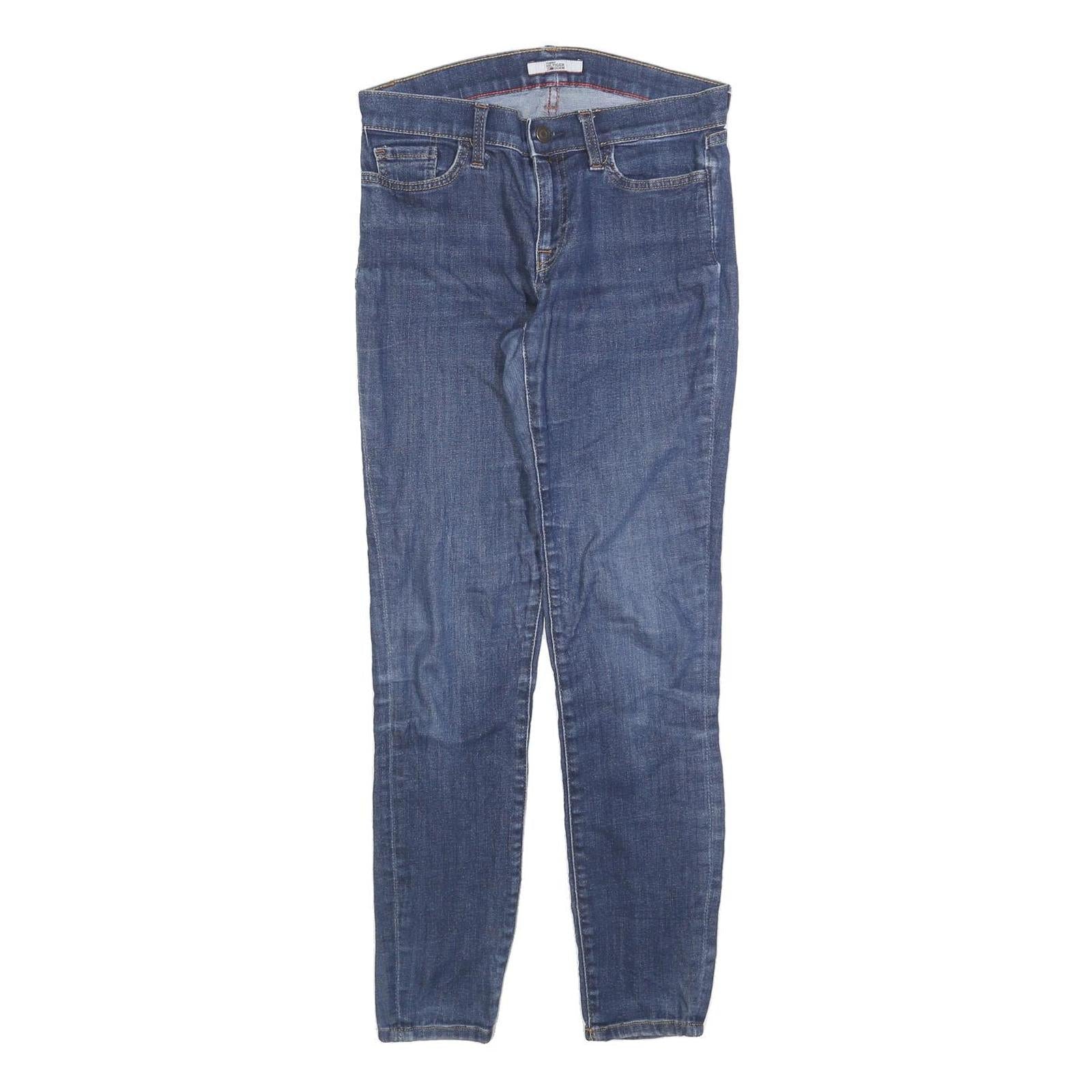 TOMMY HILFIGER Womens Slim Blue Denim Slim Jeans W28 L28 Denim Zip Refurbished - N/A refurbished available on Cerqular