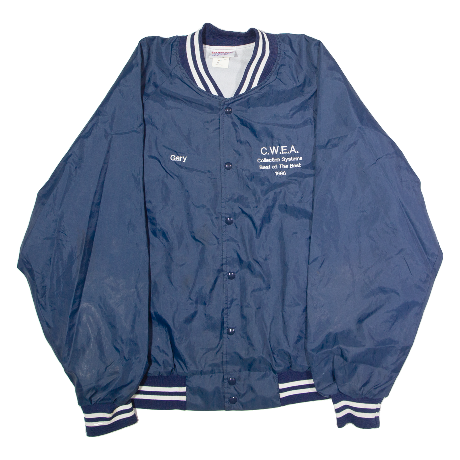 Buy HARTWELL CWEA Best Of The Best 1996 'Gary' Mens Bomber Jacket Blue Nylon 90s USA 2XL Refurbished - $31.19 HARTWELL CWEA Best Of The Best 1996 'Gary' Mens Bomber Jacket Blue Nylon 90s USA 2XL Refurbished - N/A refurbished available on Cerqular