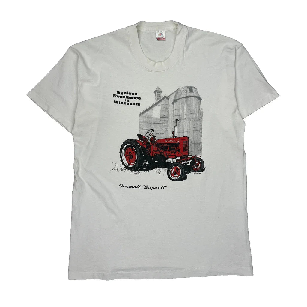 Buy Farmall Super C Tractor Fruit Of The Loom Graphic T-Shirt - XL Red Cotton Refurbished - $46.89 Farmall Super C Tractor Fruit Of The Loom Graphic T-Shirt - XL Red Cotton Refurbished - Thrifted (note: this is a term often used to describe second- refurbished available on Cerqular