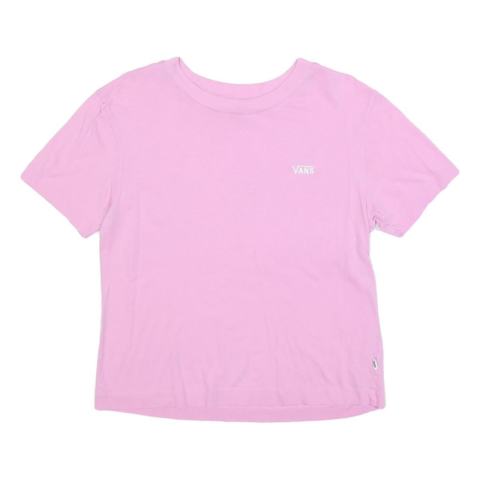 VANS Womens Pink Graphic T-Shirt M Short Sleeve Crew Neck Cotton Blend Refurbished - N/A refurbished available on Cerqular