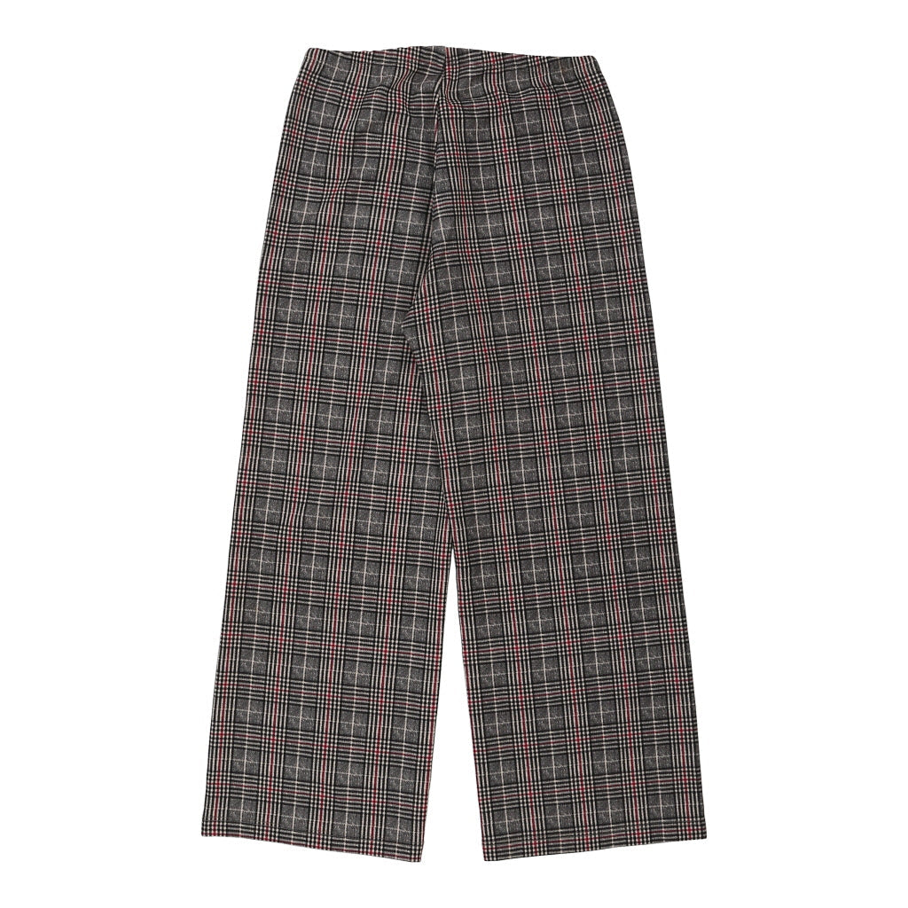 Unbranded Checked Trousers - Small Grey Cotton Refurbished - Thrifted (note: this is a term often used to describe second- refurbished available on Cerqular