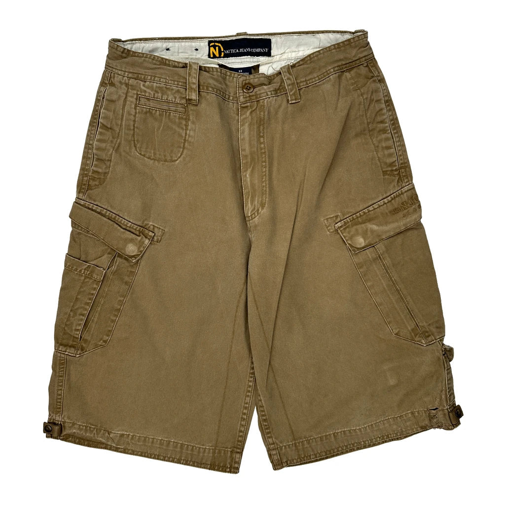 Buy Nautica Cargo Cargo Shorts - 31W 12L Brown Cotton Refurbished - $22.77 Nautica Cargo Cargo Shorts - 31W 12L Brown Cotton Refurbished - Thrifted (note: this is a term often used to describe second- refurbished available on Cerqular