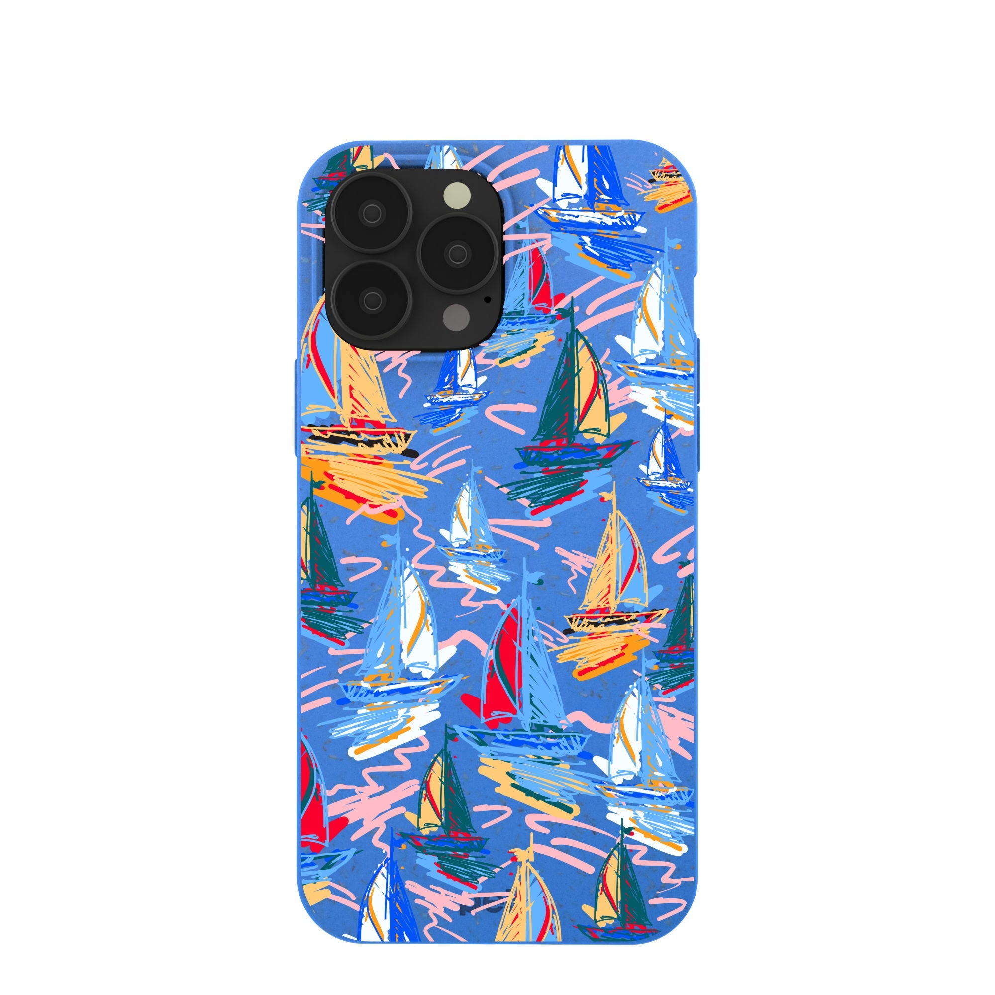 Electric Blue Dockside Dreams iPhone 13 Pro Max Case Refurbished - Pela Case refurbished available on Cerqular