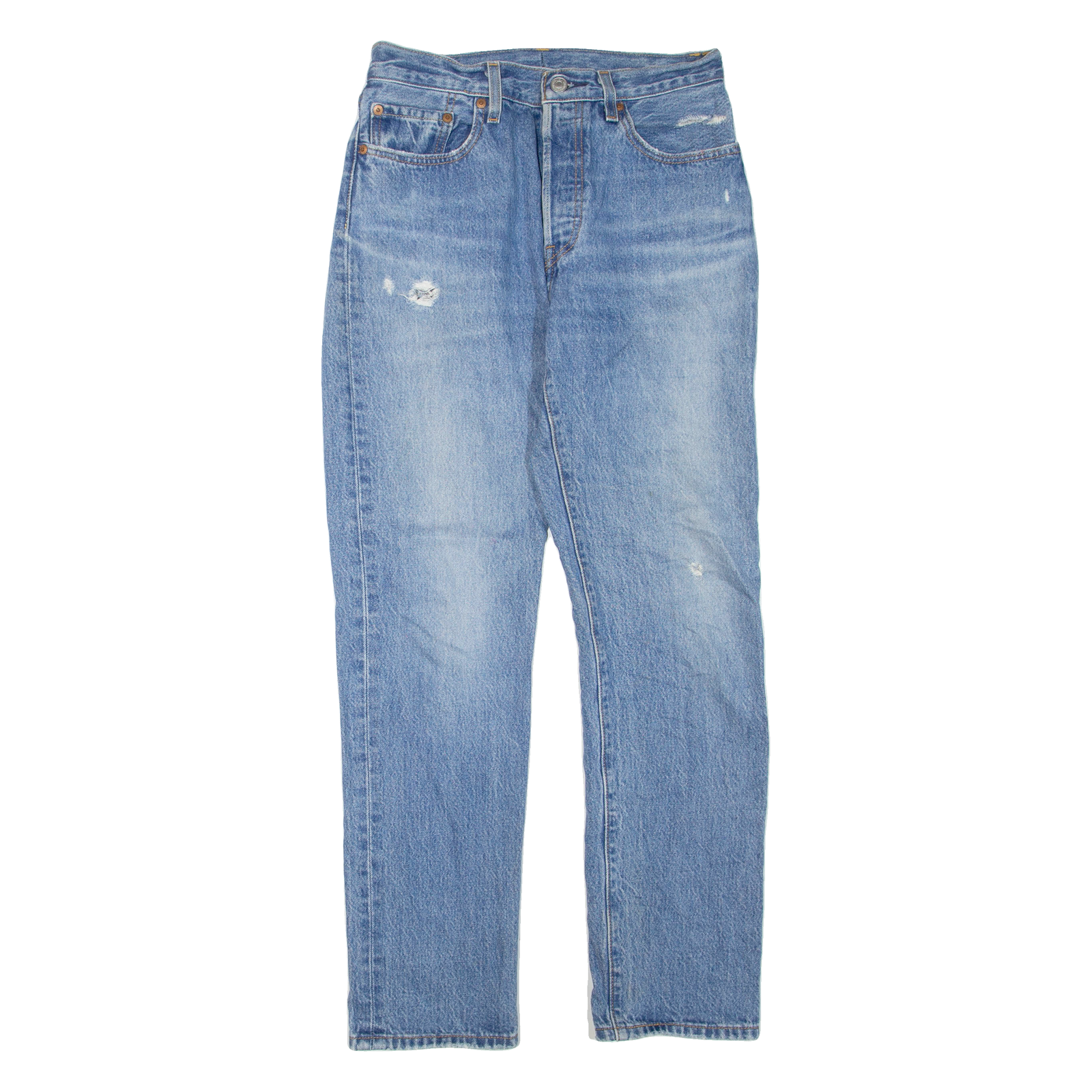 LEVI'S 501 Jeans Womens Blue Regular Straight Stone Wash W27 L30 Refurbished - N/A refurbished available on Cerqular