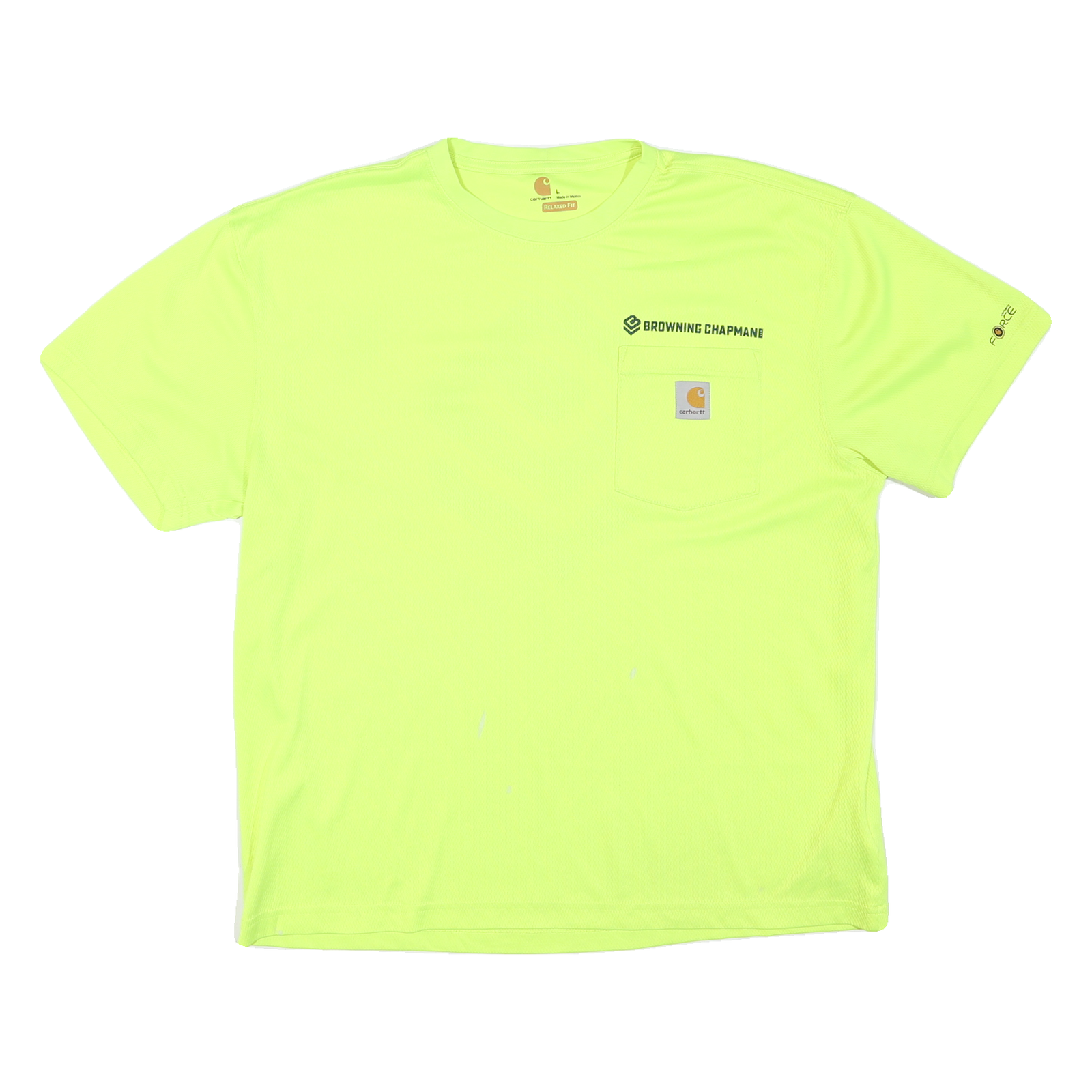 CARHARTT Mens Yellow & Black Browning Chapman Graphic T-Shirt L Short Sleeve Refurbished - N/A refurbished available on Cerqular
