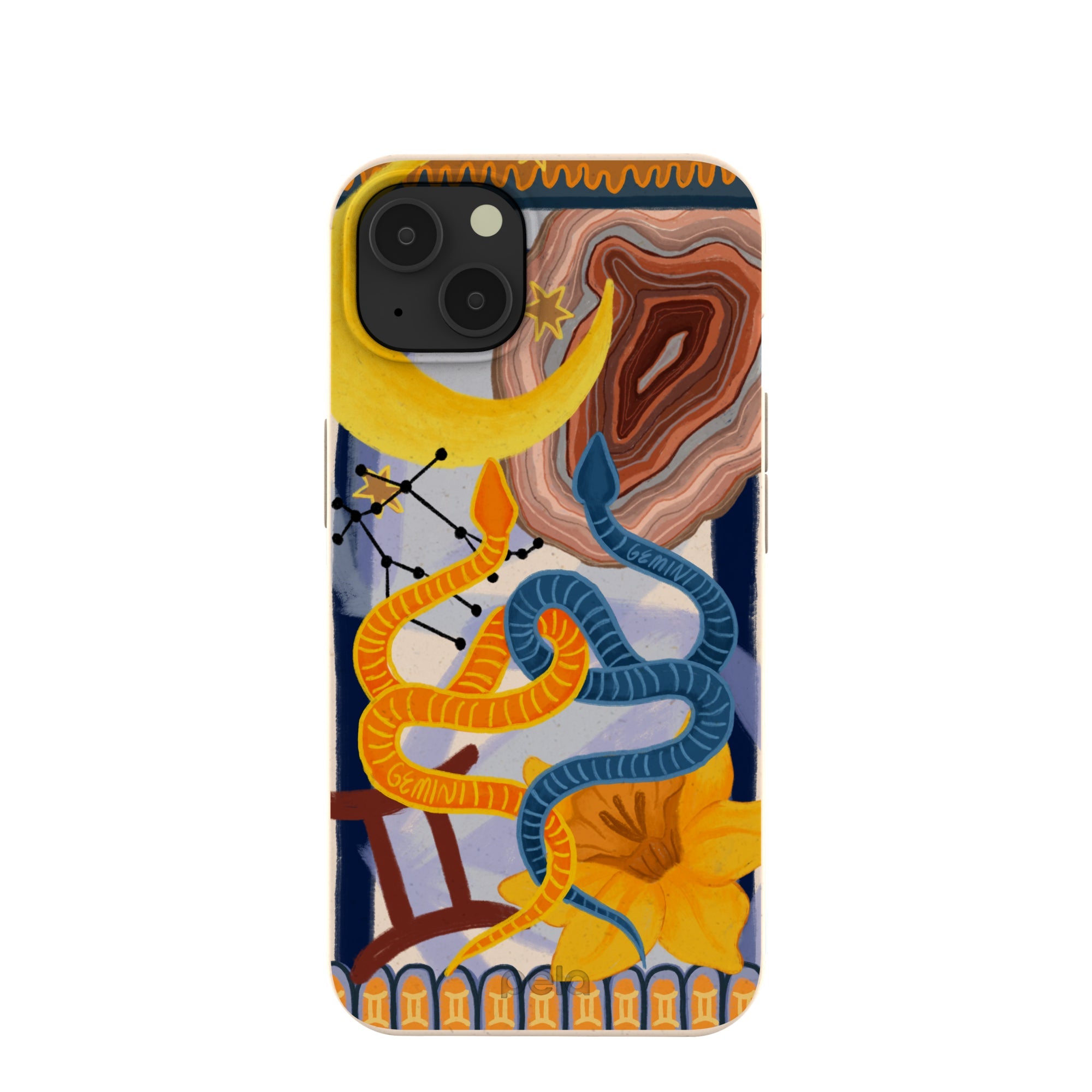 Seashell Gemini Twin iPhone 13 Case Refurbished - Pela Case refurbished available on Cerqular